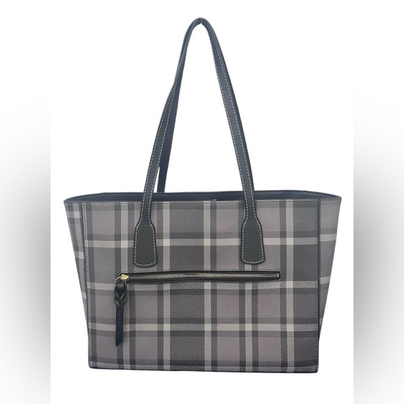 Dooney & Bourke Graham Plaid Ashton Tote. - Picture 2 of 16
